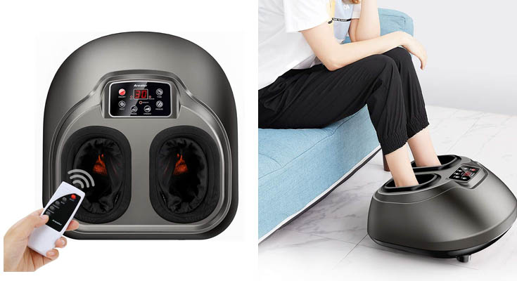 Masajeador de pies Arealer, masaje pies con calefacción y compresión de aire