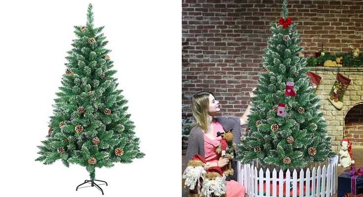 HENGMEI 210cm Artificial Árbol de Navidad Decoración Navideña