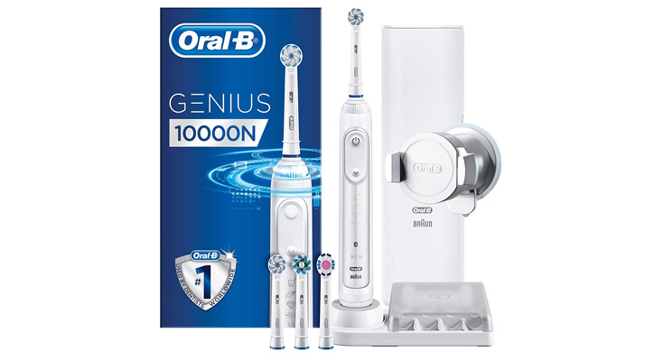 Oral-B Genius 10000N Sensi Ultrathin - Cepillo Eléctrico, 1 Blanco Mango Conectado